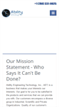 Mobile Screenshot of abilityengineering.com